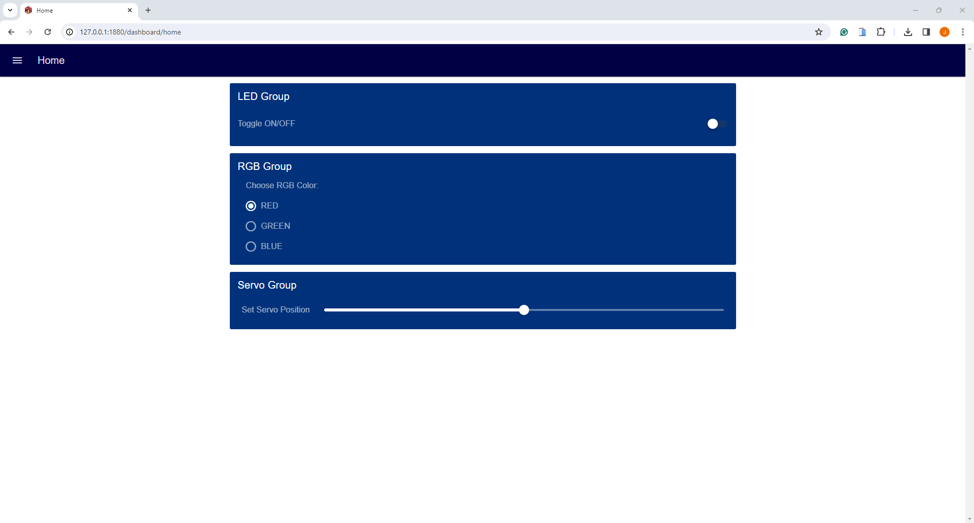 Node-Red Dashboard 2.0 MQTT and Arduino - With Color