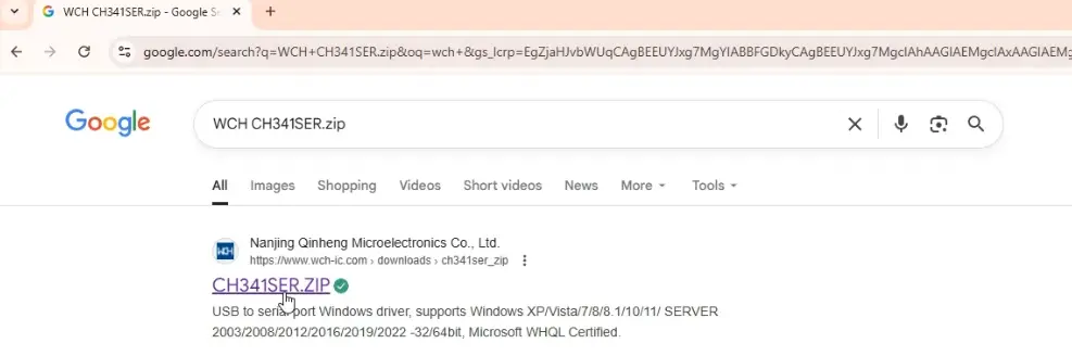 How to download CH340 CH341 driver