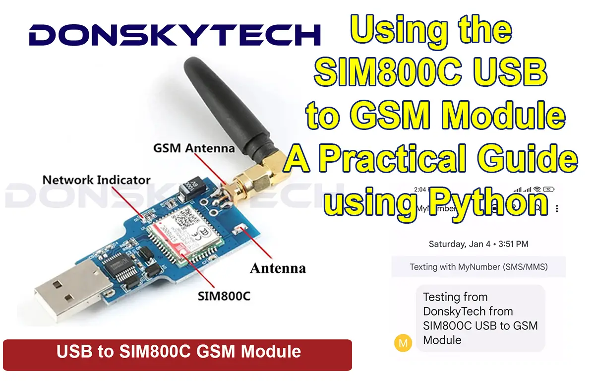 Background Image - Using the SIM800C USB to GSM Module