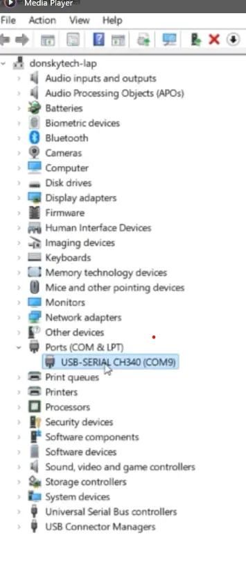 Device Manager COM & LPT