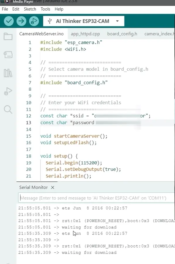 Arduino IDE ESP32-CAM Download or Bootloader Mode